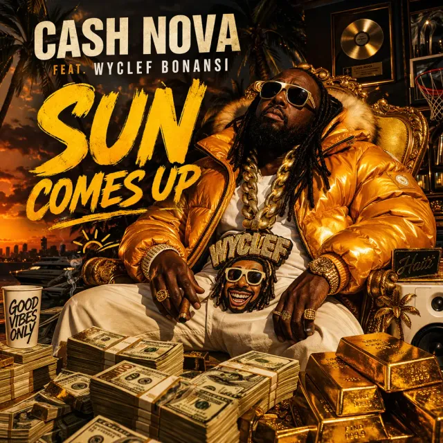 Cover artwork for the track Sun Comes Up, credited on the platform as featuring Wyclef Bonansi.